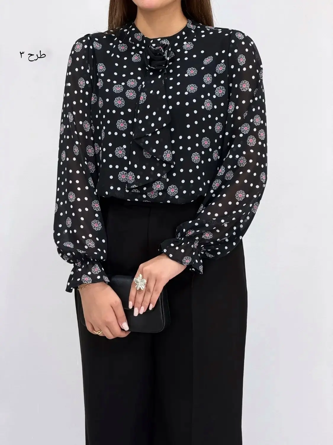 شومیز حریر مجلسی هلن کد 7596